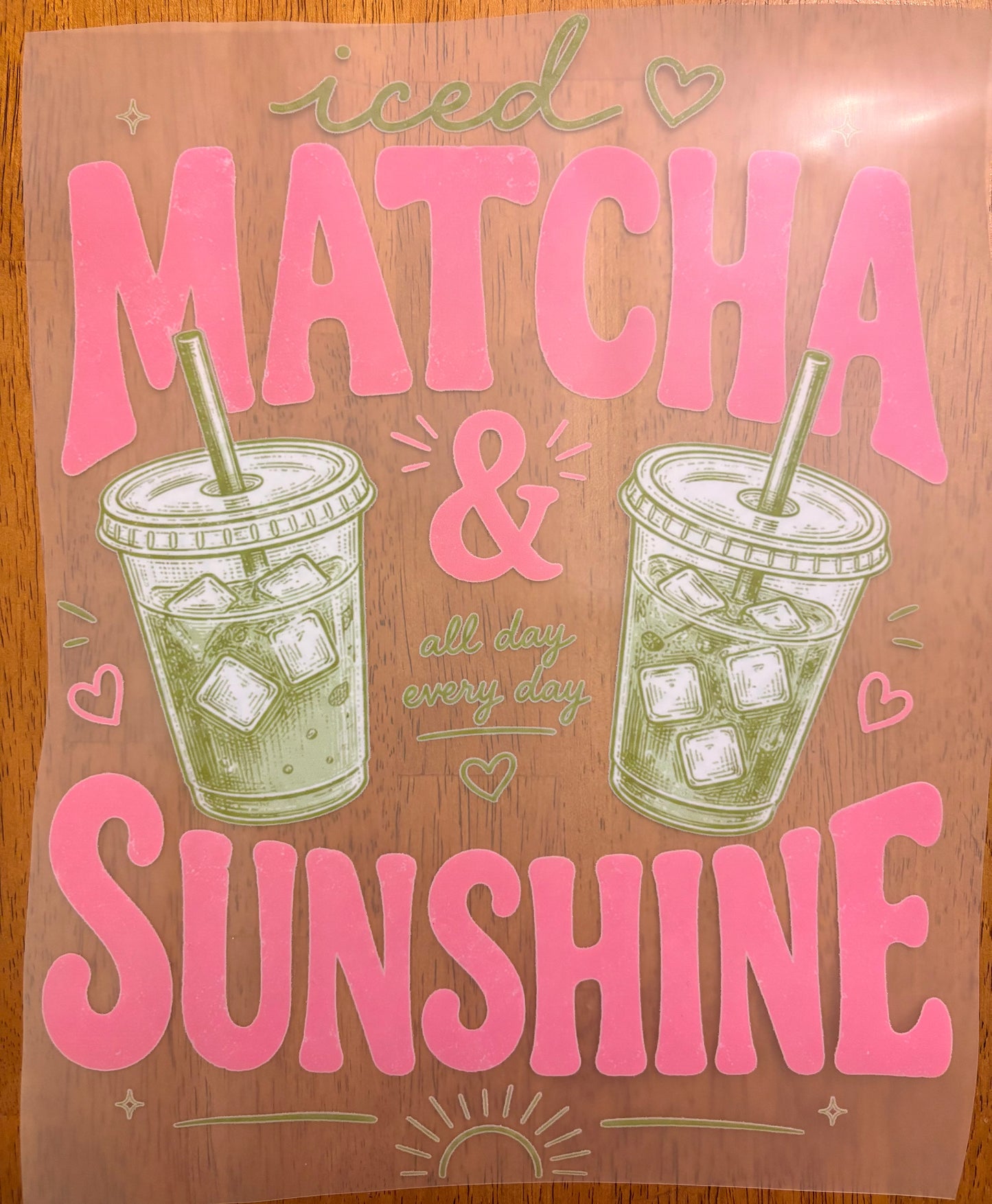 “Matcha & sunshine”