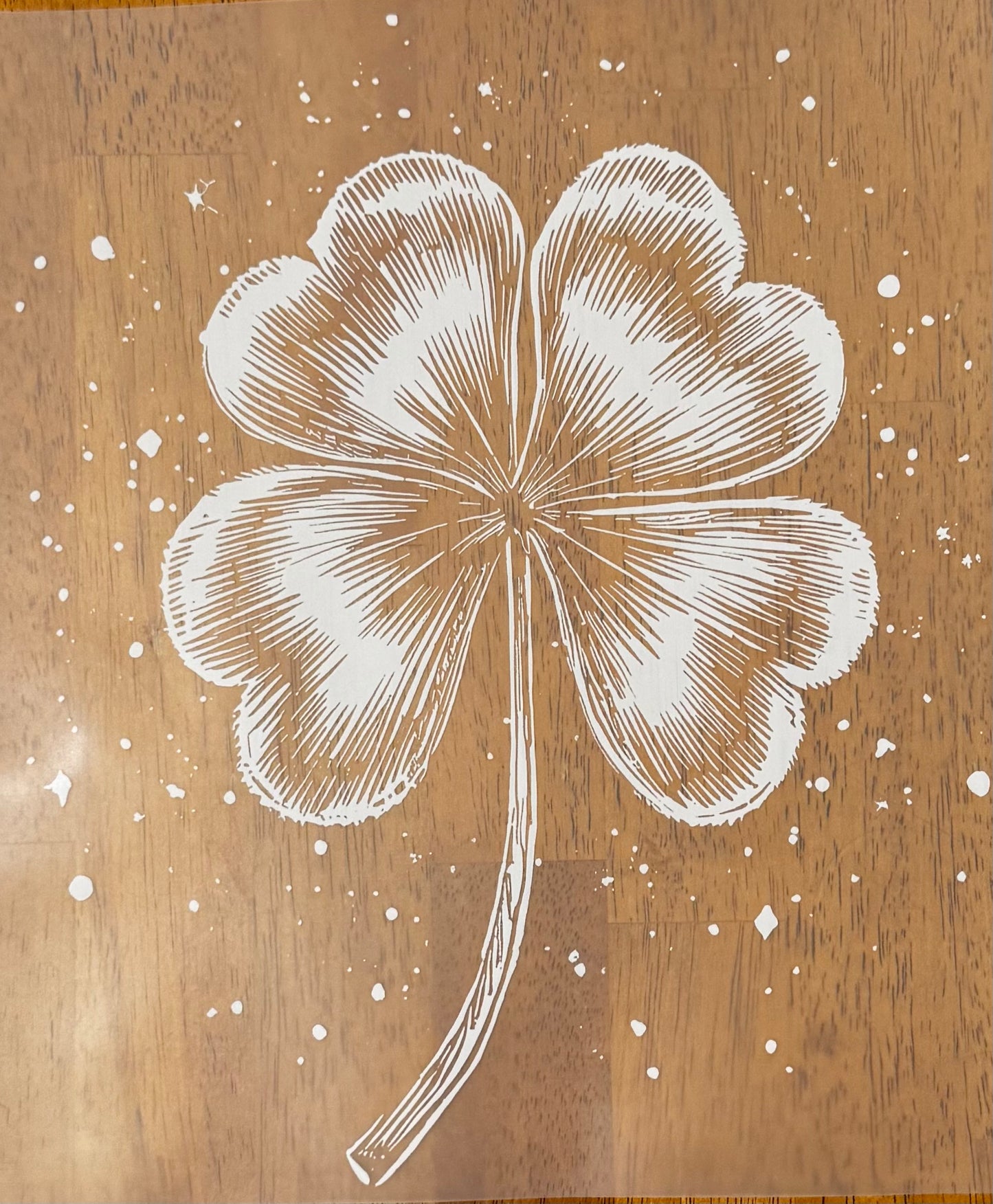 “White clover splatter"