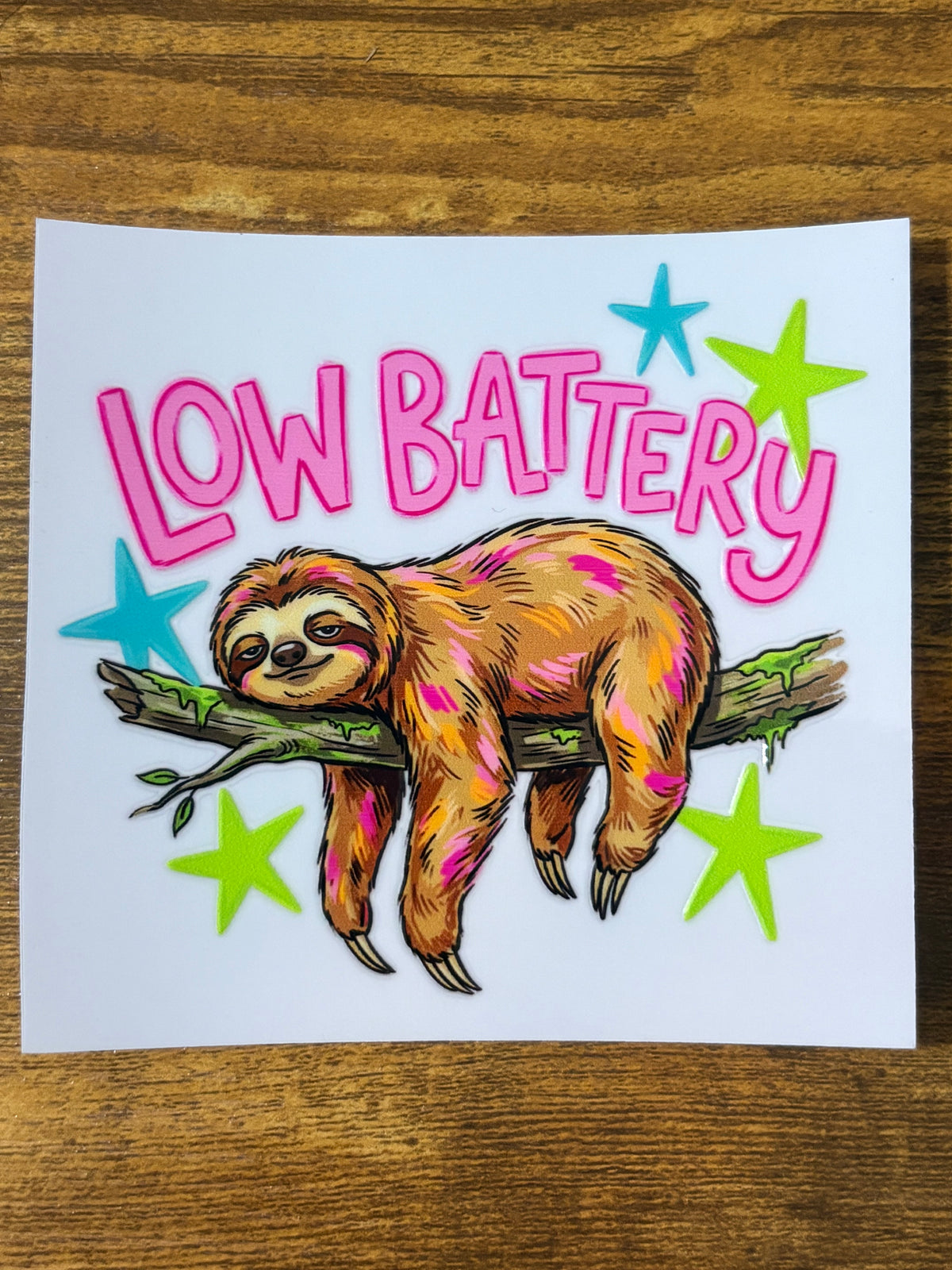 “Low battery” Decal