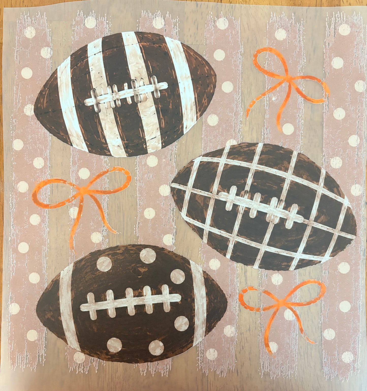 “Football bows”