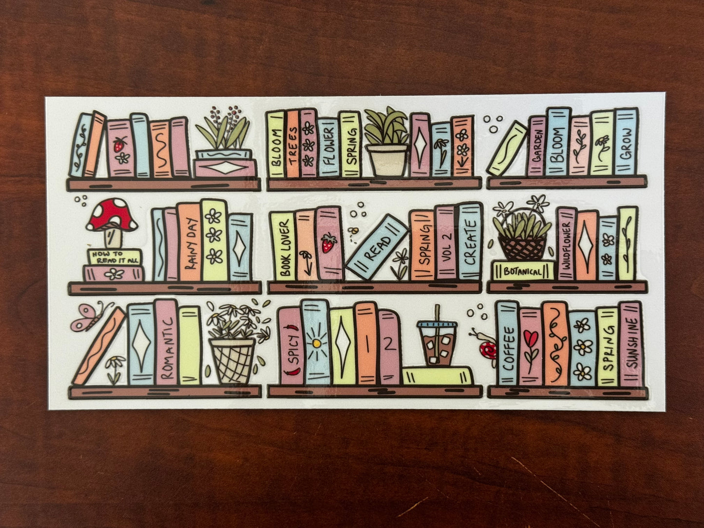“Book shelf” Wrap #340