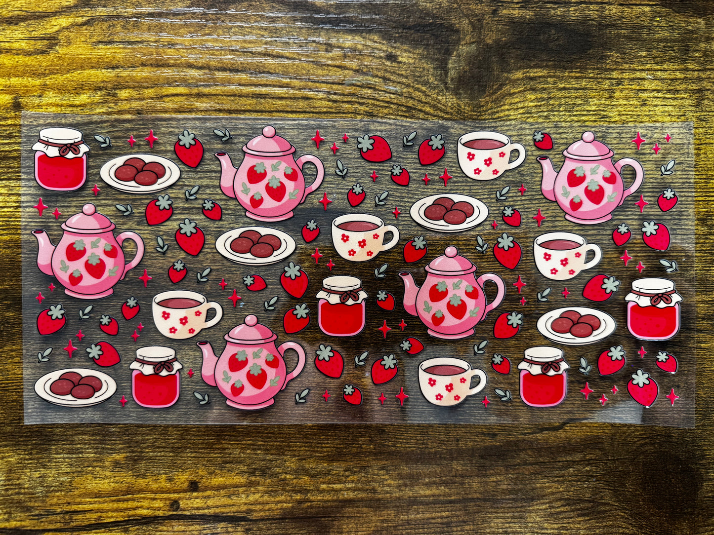“Tea strawberry" Wrap #182