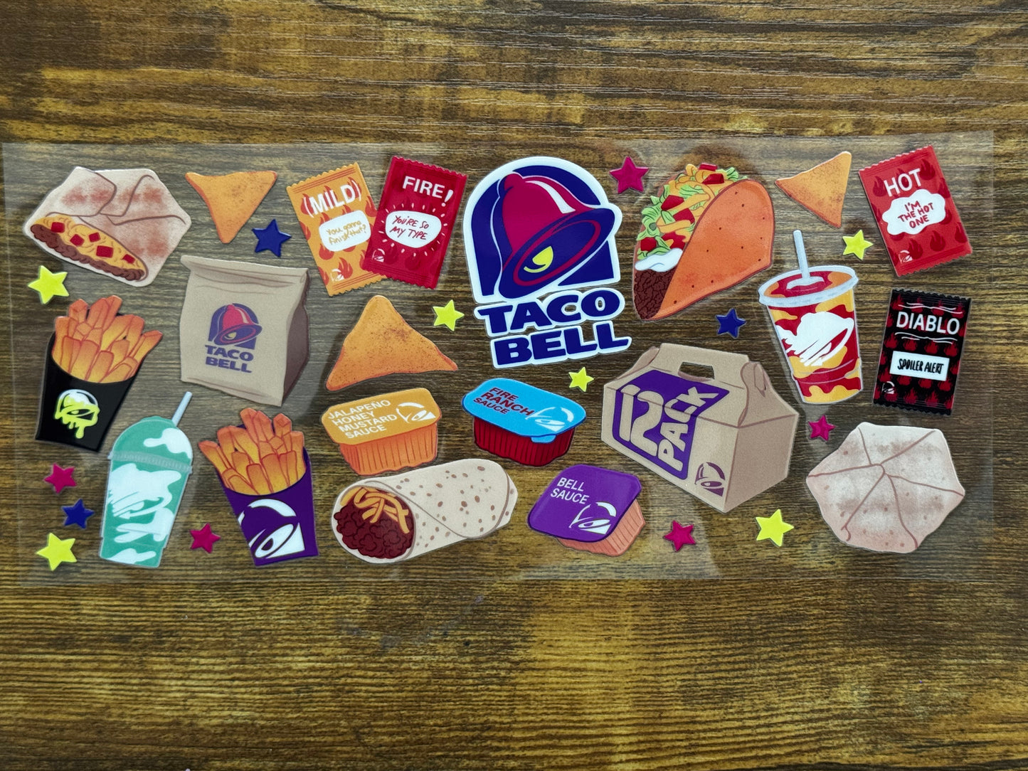 “T-bell menu" Wrap #27