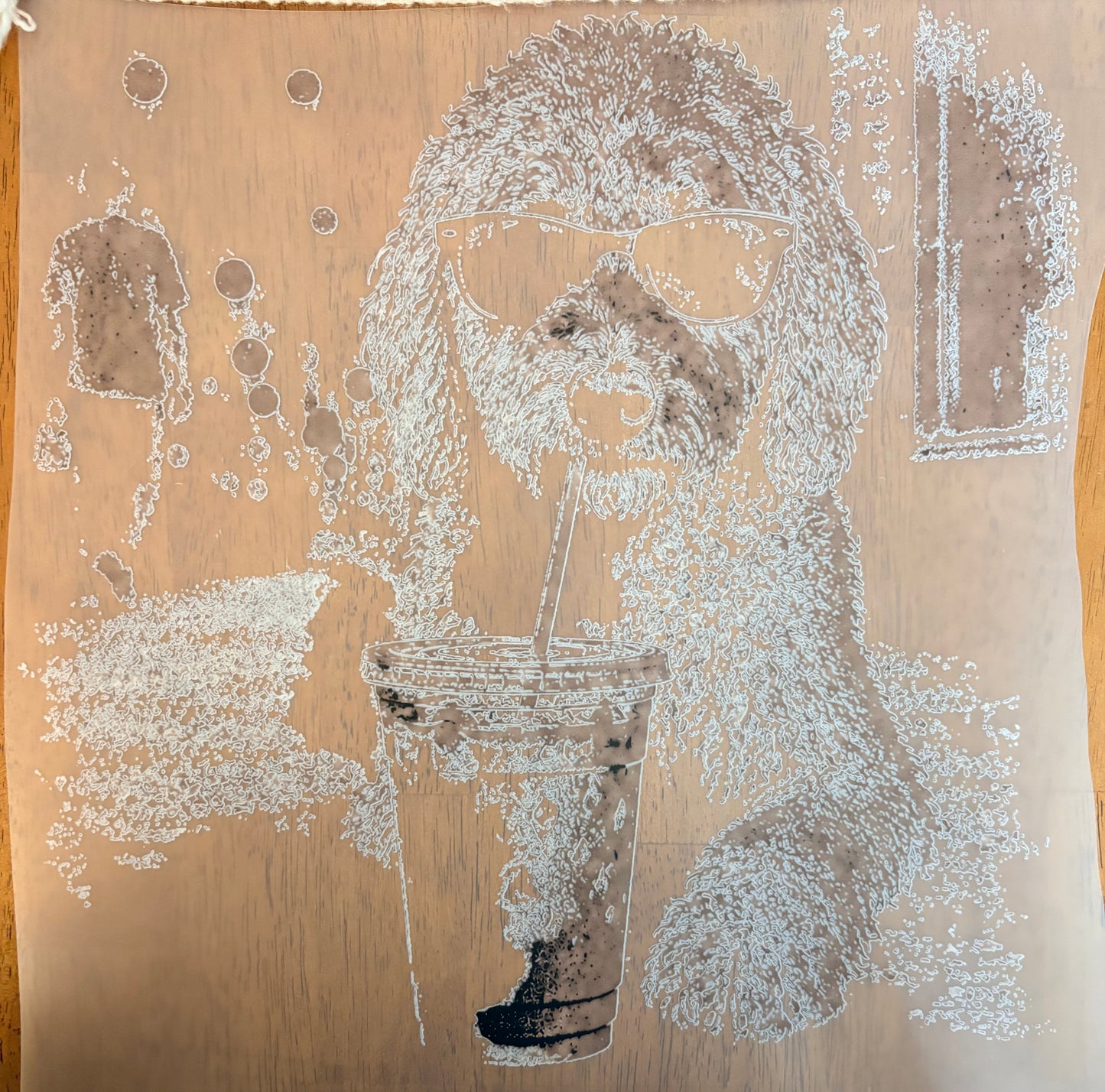 “Doodle iced coffee”