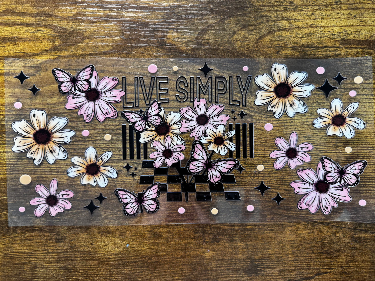 “Live simply" Wrap #186