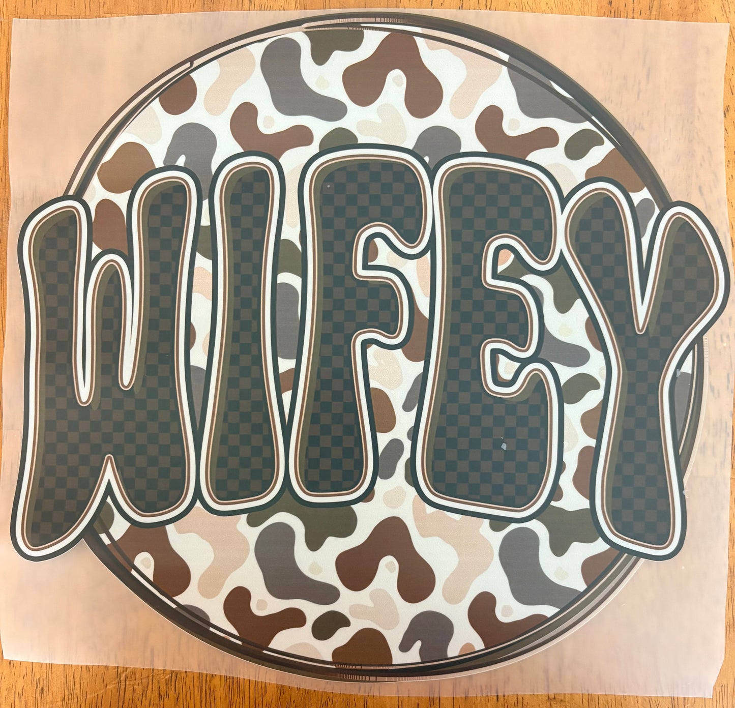 “Camo wifey circle”
