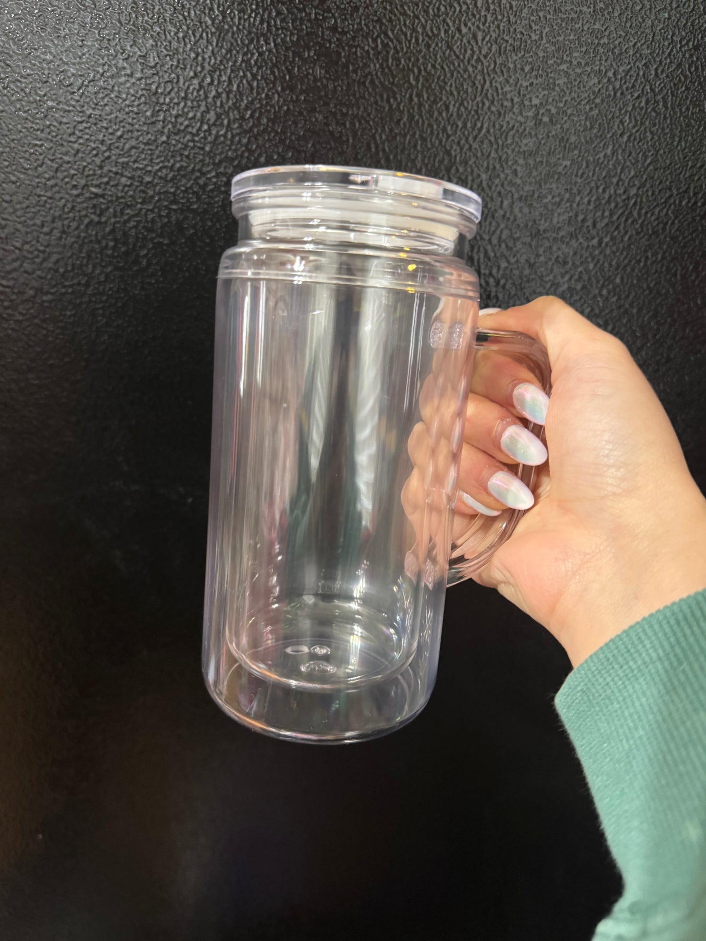 16oz Acrylic Snow globe w/handle