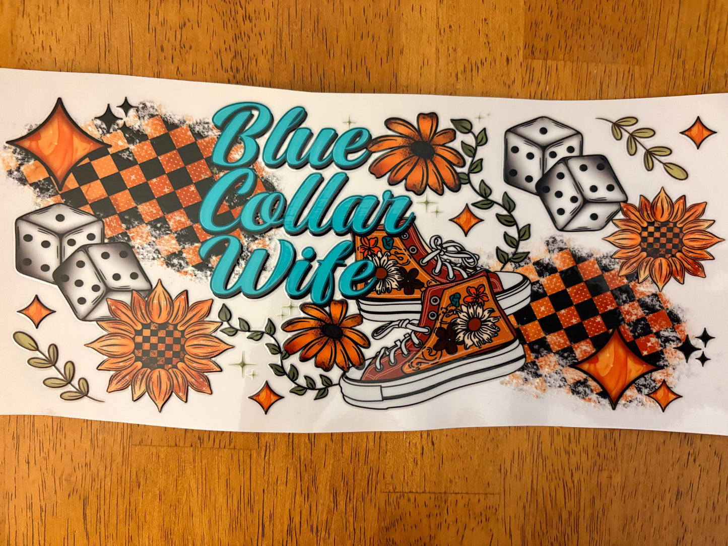 "Blue collar wife” Wrap #52A