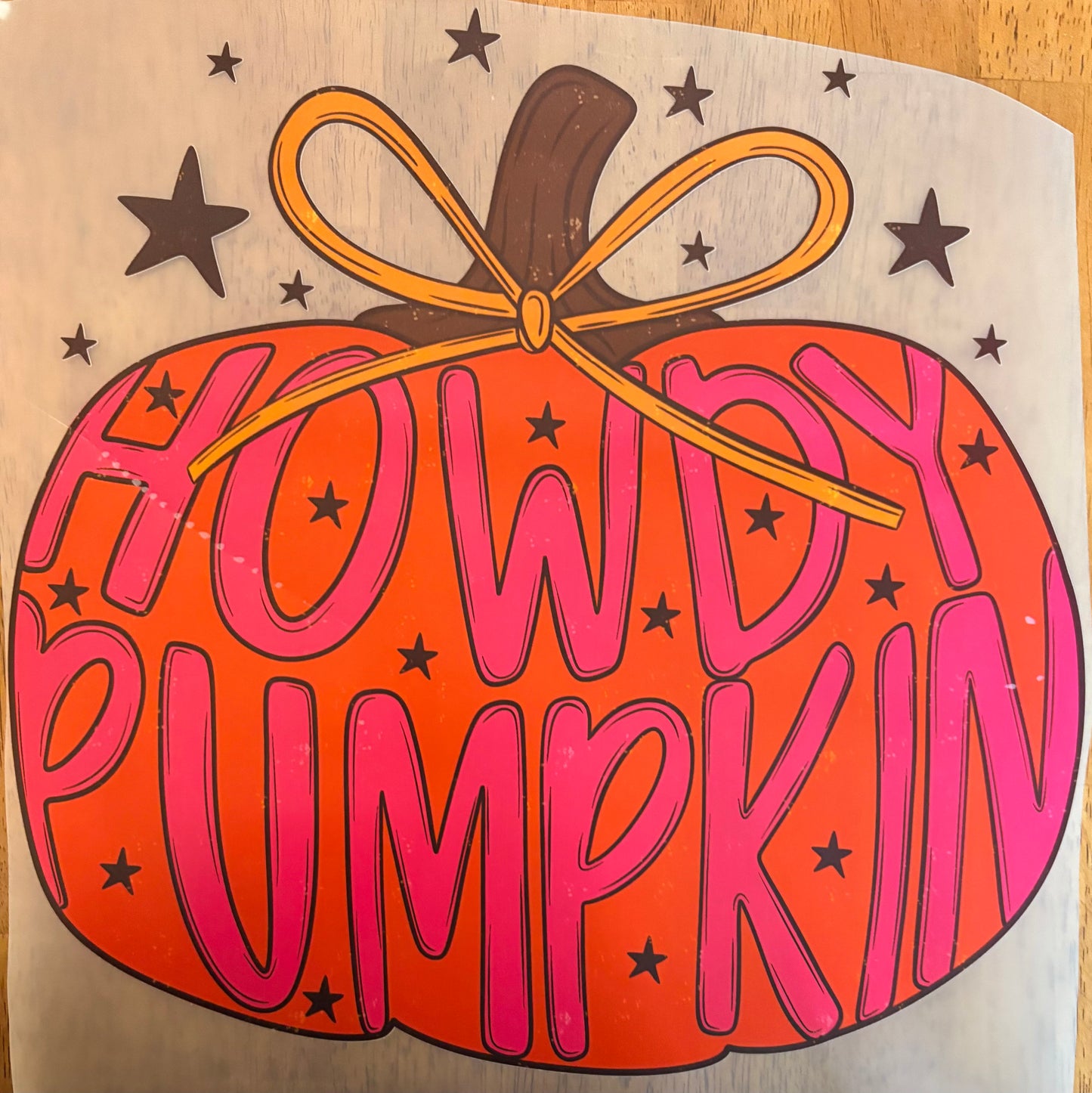 “Howdy pumpkin”