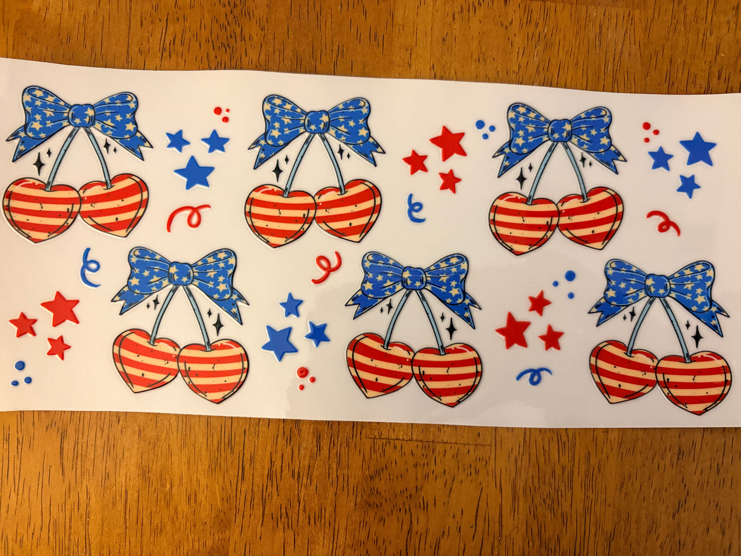 "Patriotic cherries” Wrap #58A