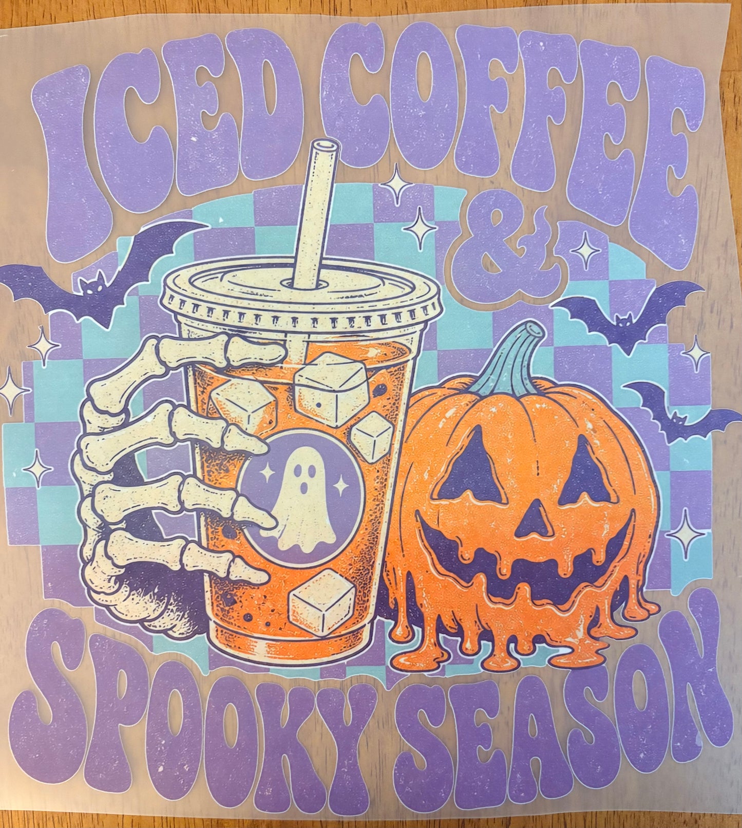 “Iced coffee & spooky season”