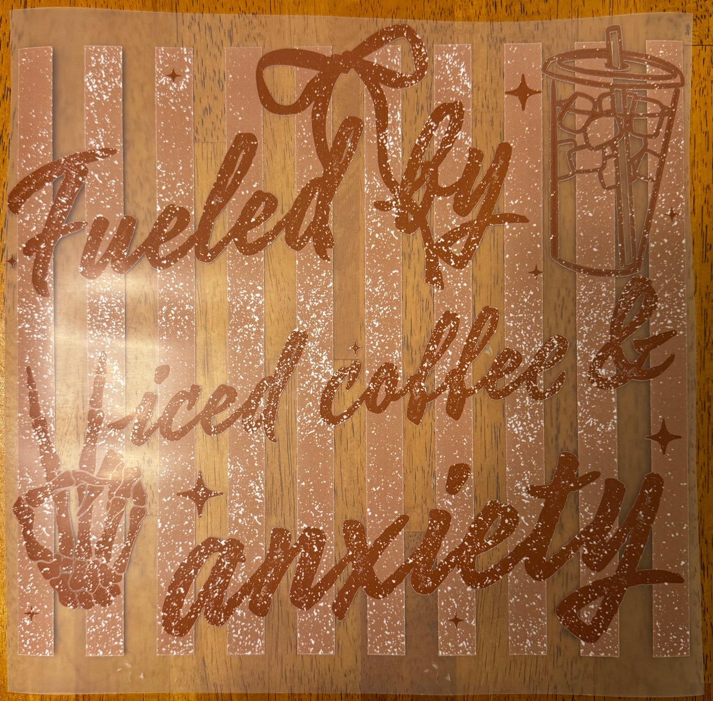 “Fueled by iced coffee & anxiety”