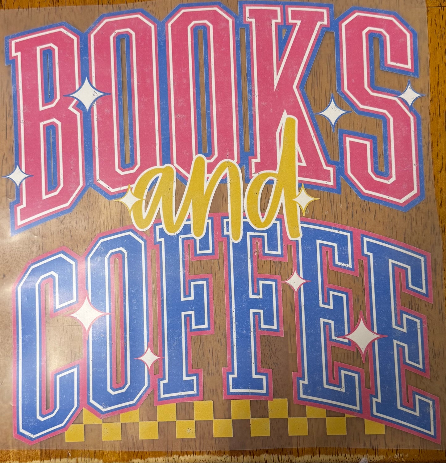 “Books and iced coffee”
