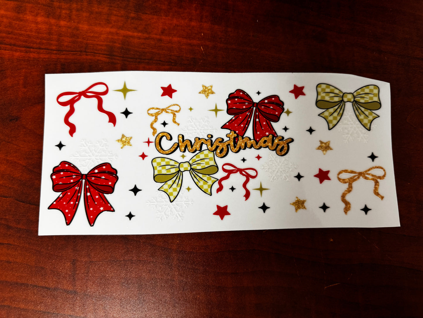 “Christmas bows” Wrap #384