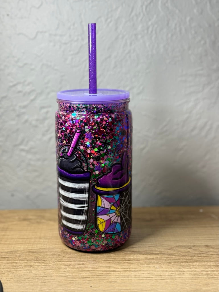 "Wednesday" Acrylic 16oz Snowglobe Tumbler *PREMADE