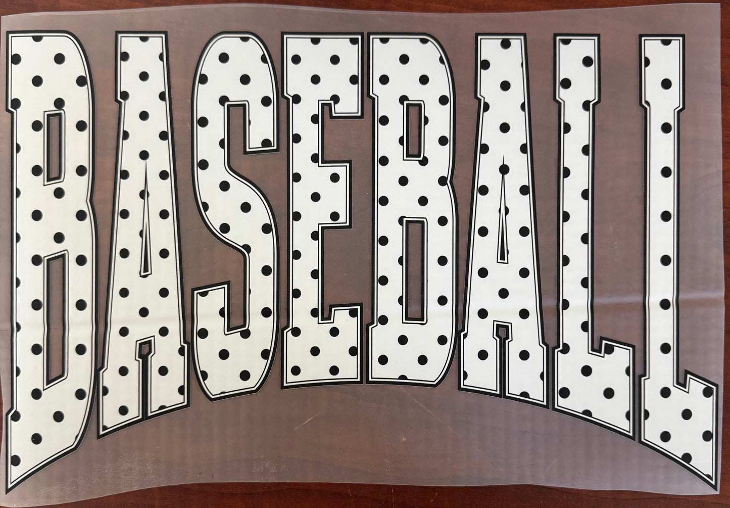 "Polka dot baseball"