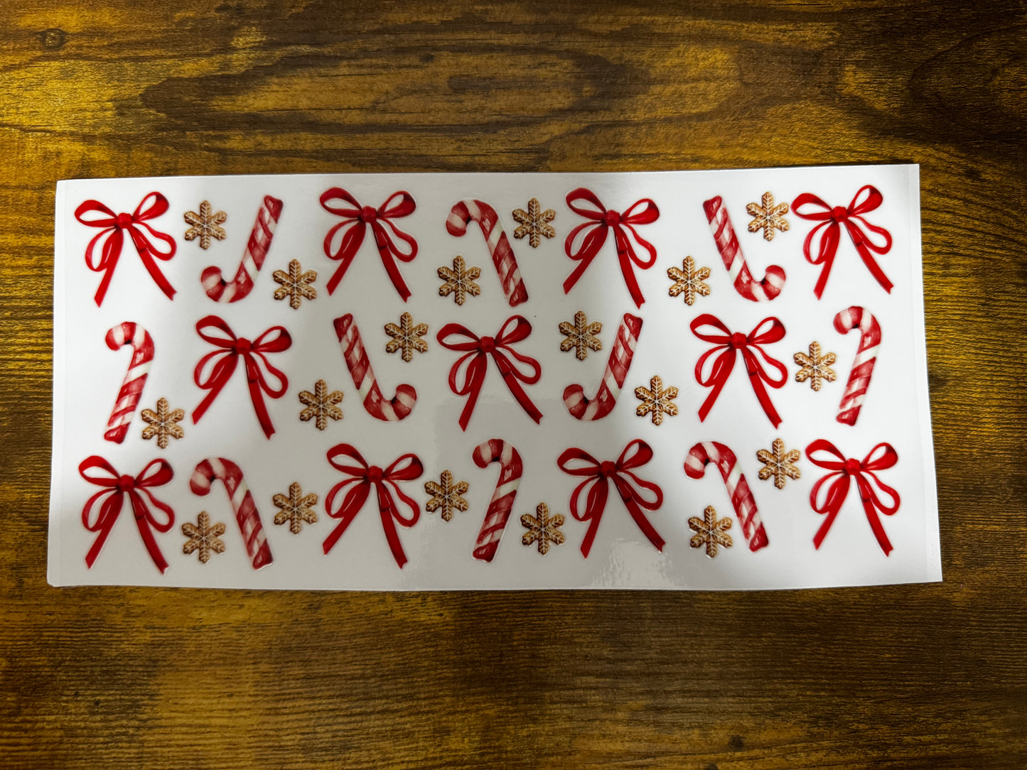 “Candy canes & bows” Wrap #281