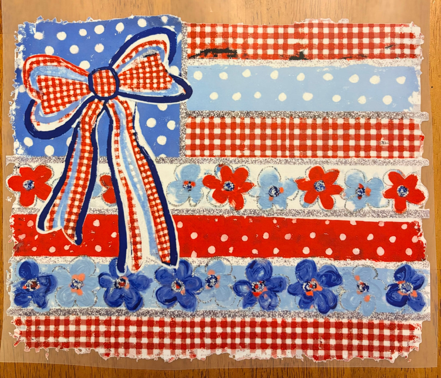"Floral and dots Flag"
