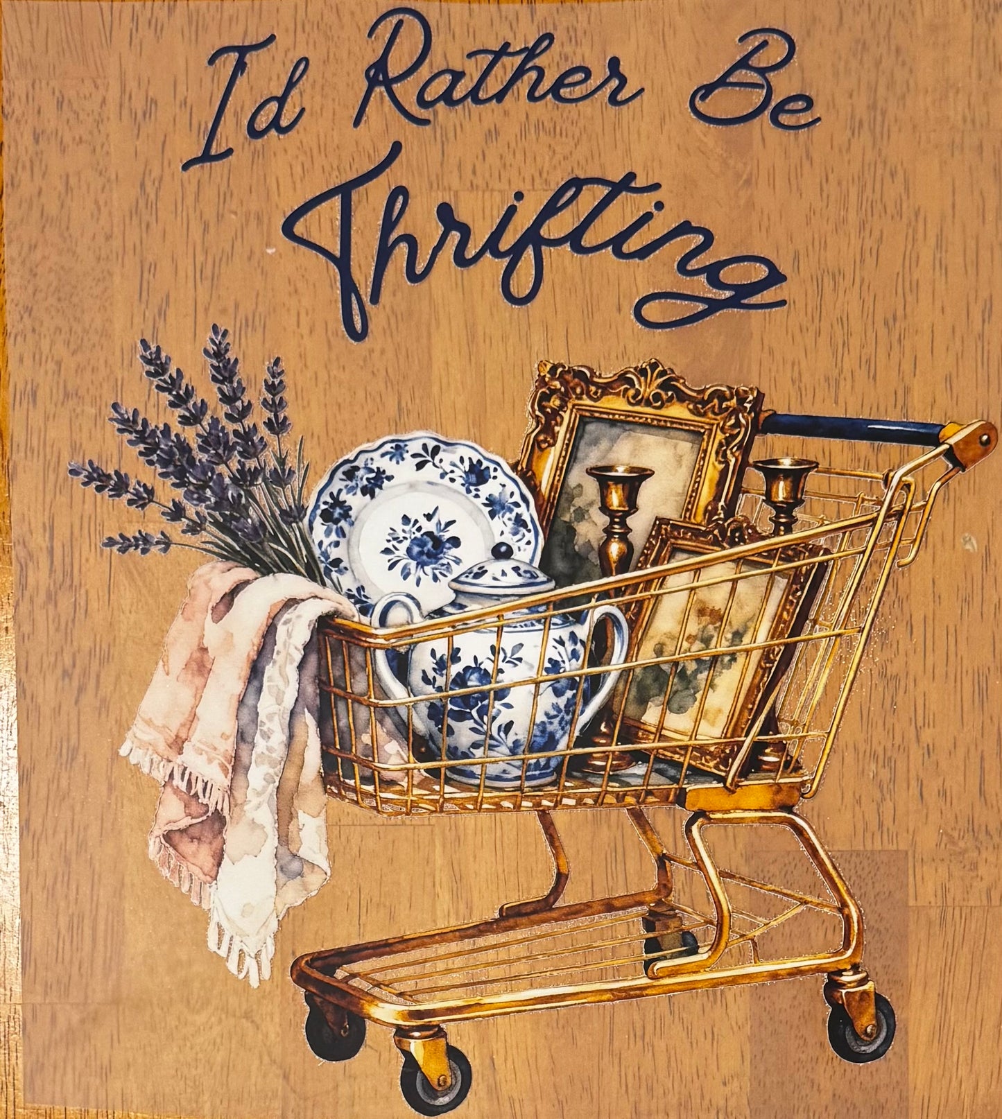 “I’d rather be thrifting"