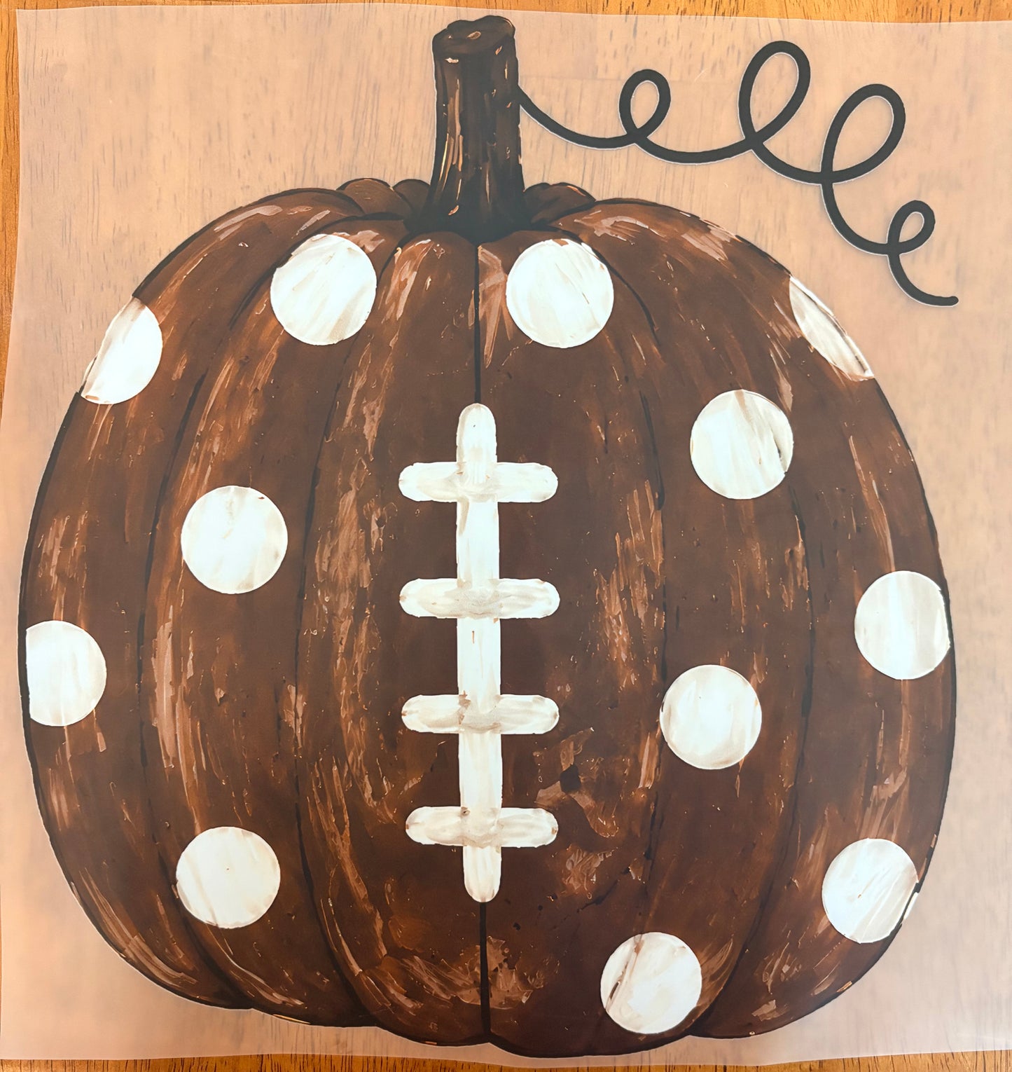 “Football pumpkin”