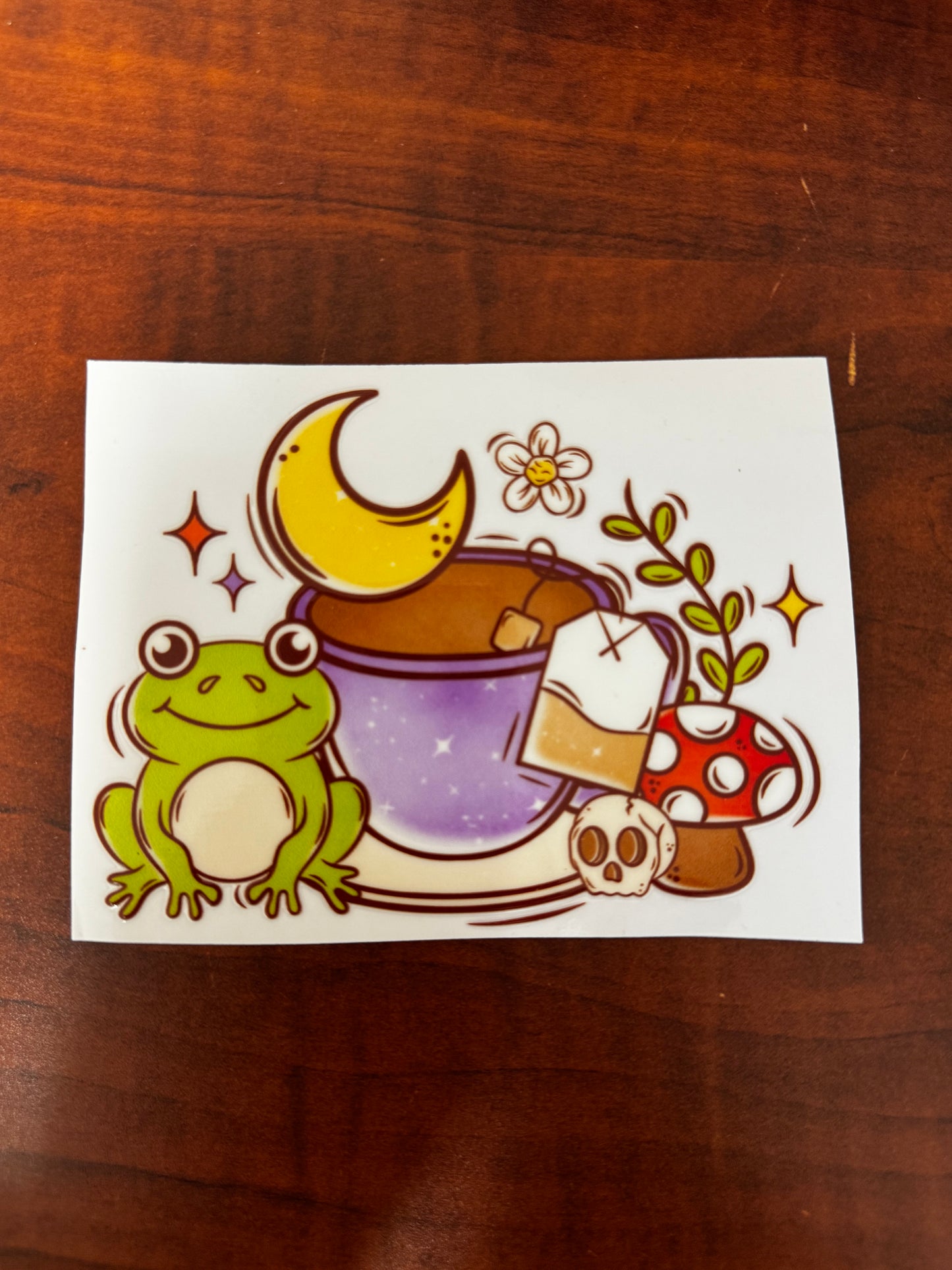 “Froggy tea time” Decal