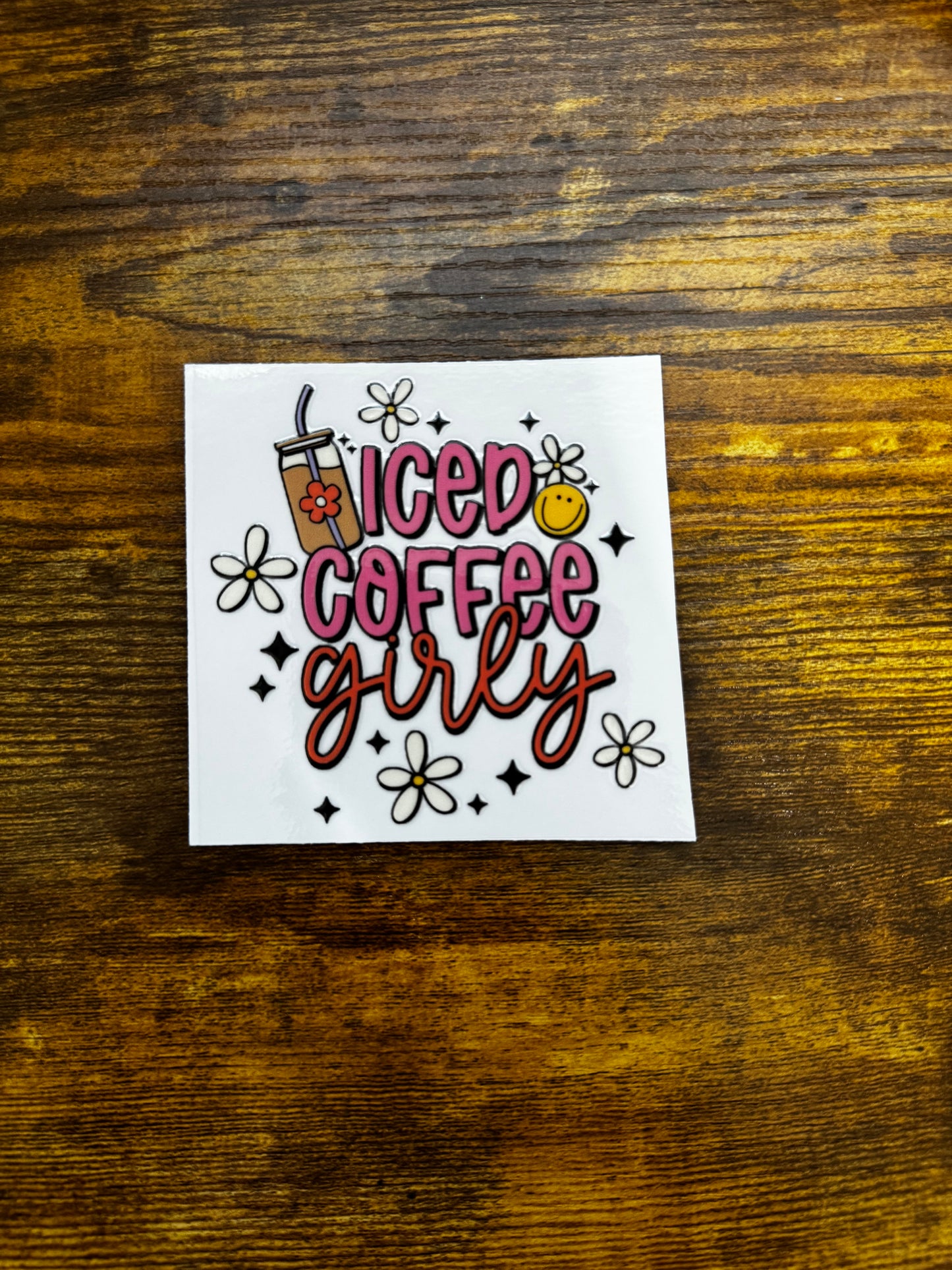 “Iced coffee girly” Decal