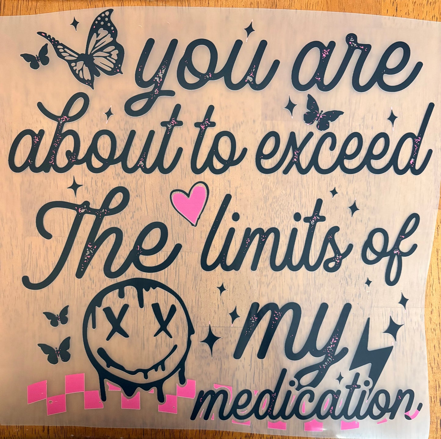 “The limits of my medication”