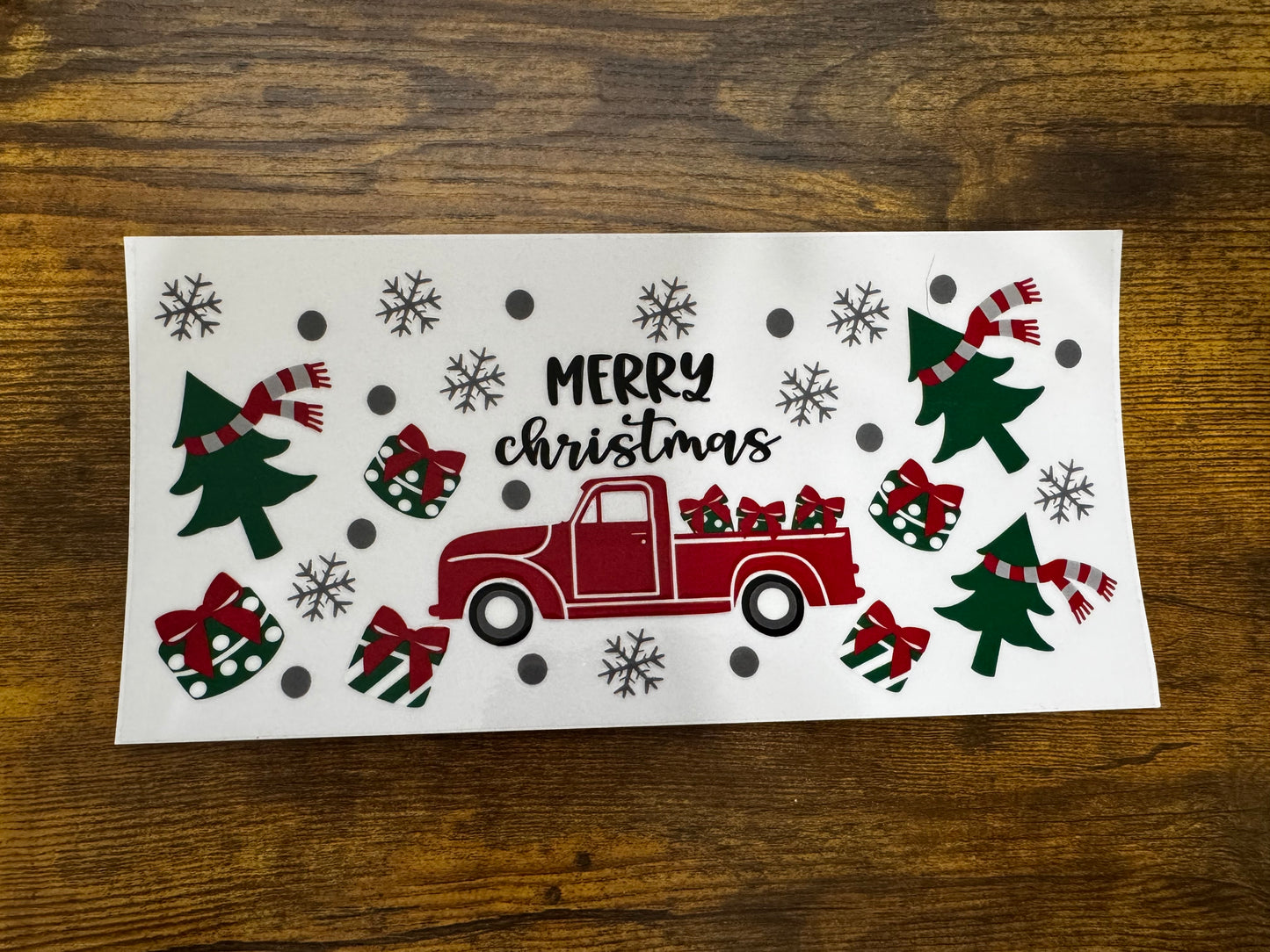 “Merry Christmas Red Truck” Wrap #401