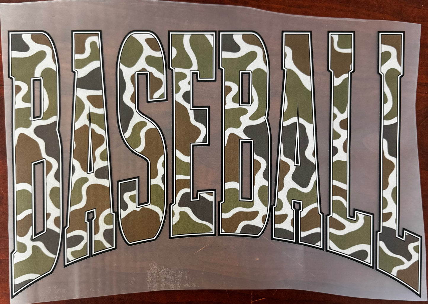 "Camo baseball"