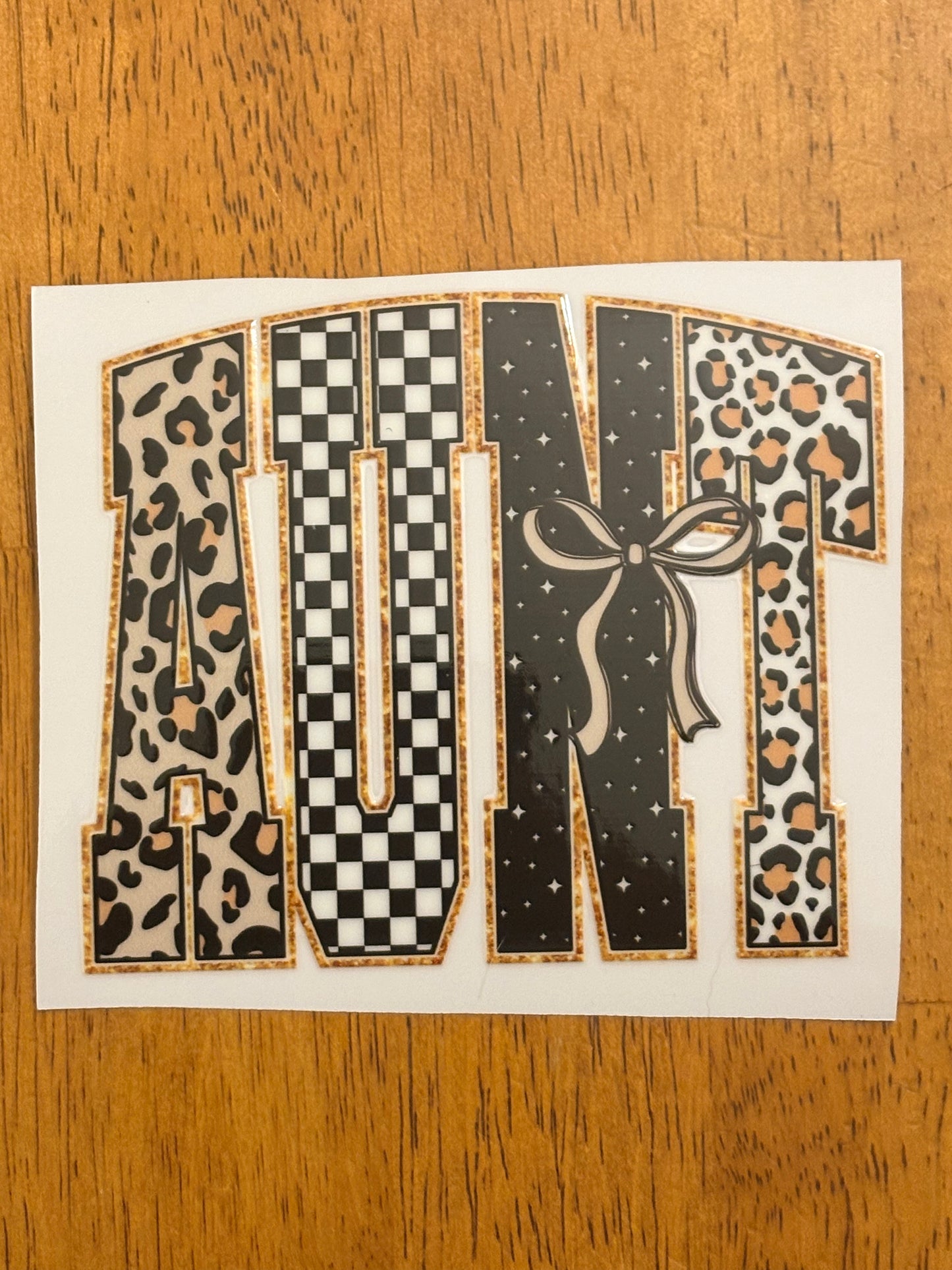 "Aunt” Decal