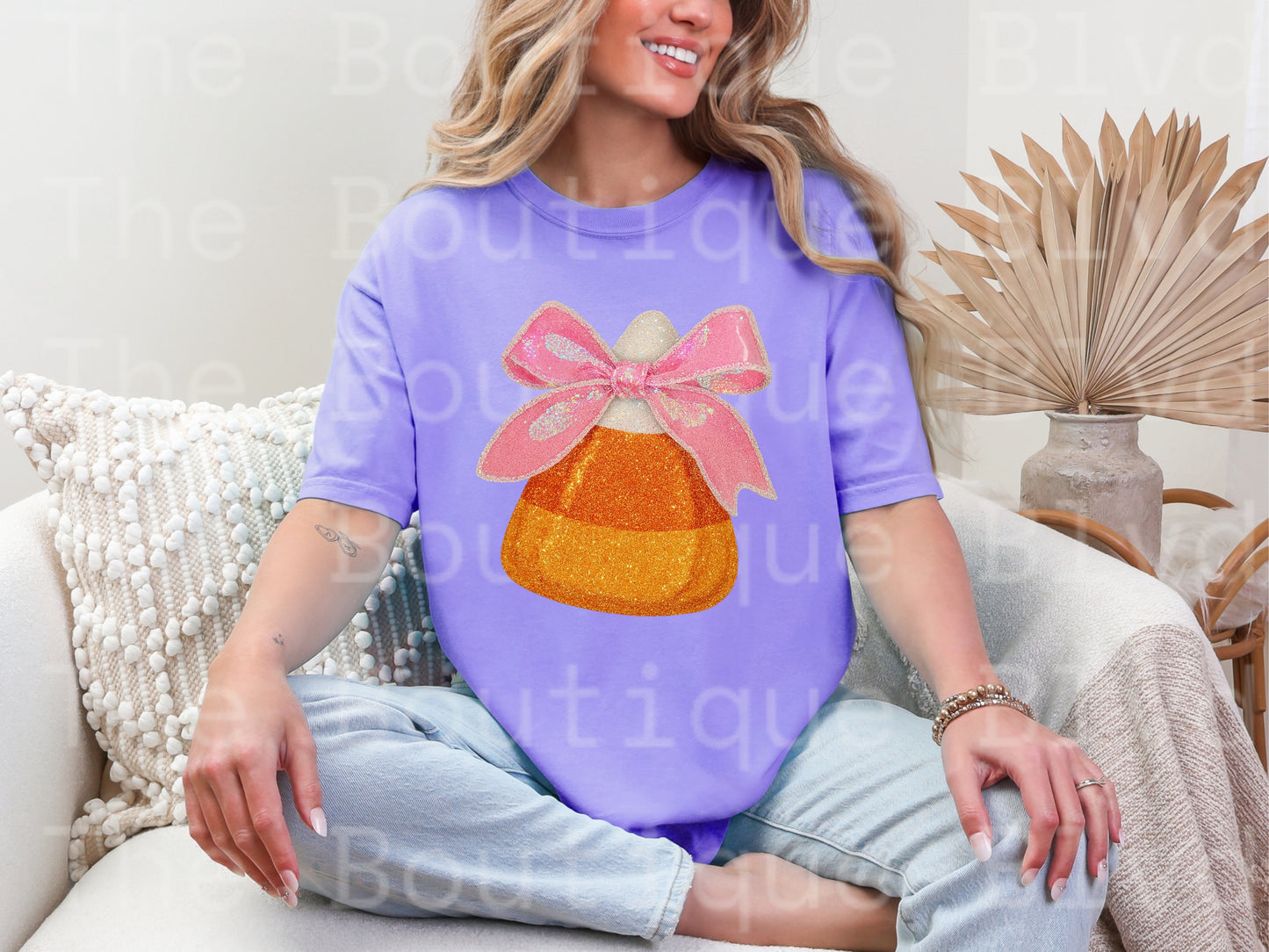 "Faux Glitter Candycorn" t-shirt