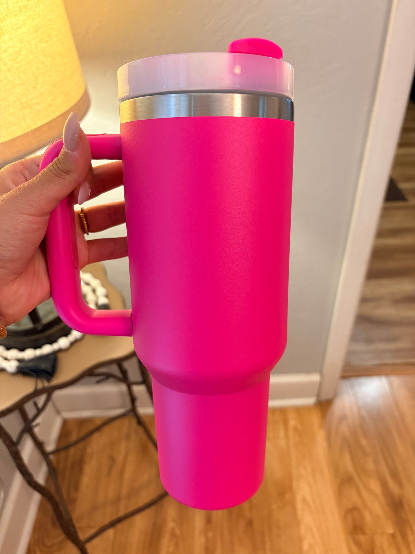 40oz HOT PINK INSULATED tumbler