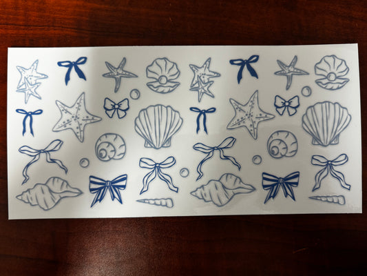 “Shells & bows” Wrap #220