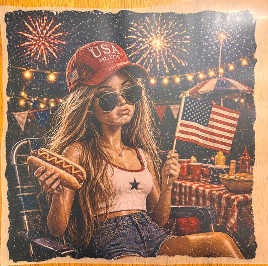 “Sad girl patriotic”