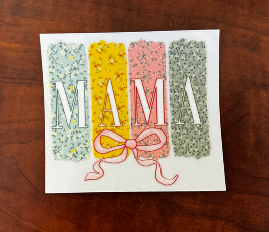 “Mama floral” Decal