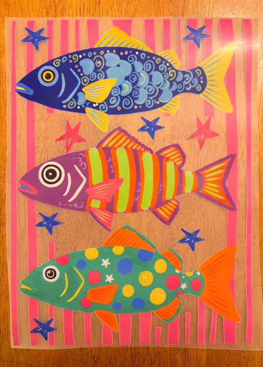 "Fish stripes and stars"