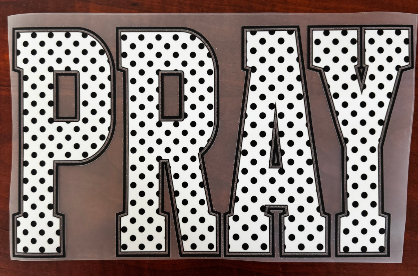 "Polka dot pray"