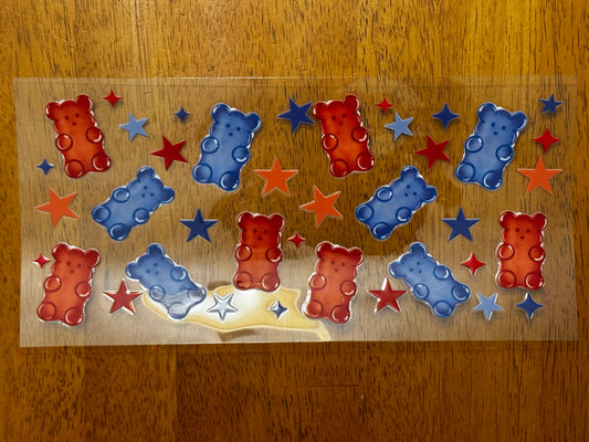 “Patriotic gummy bears" Wrap #79