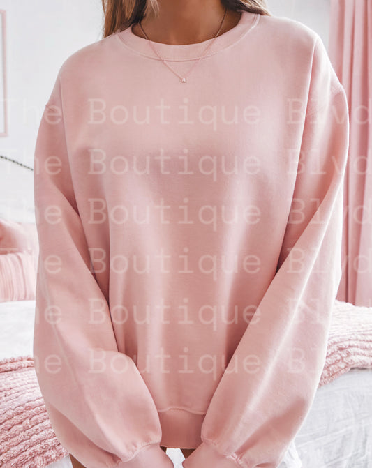 PICK YOUR DESIGN *BLUSH PINK Gildan Unisex Sweatshirt