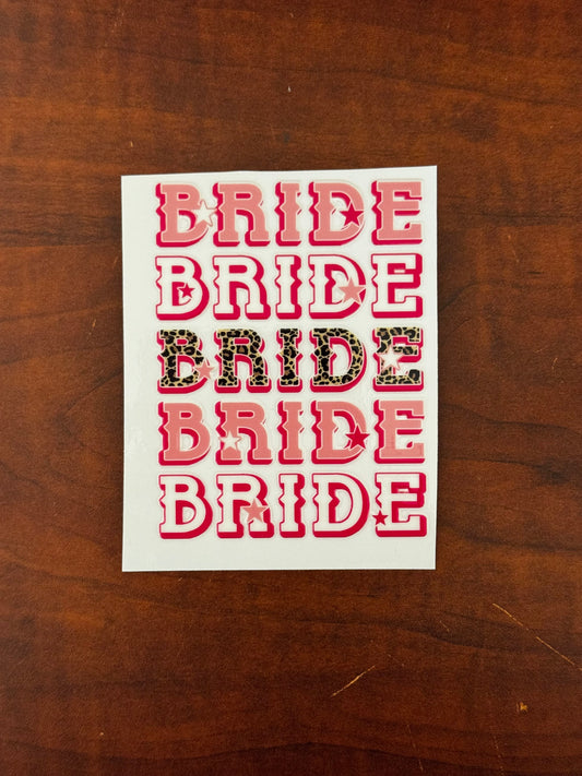 “Bride x5” Decal