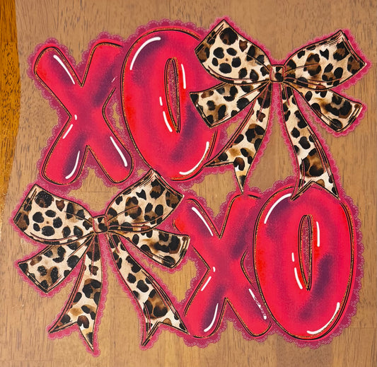 “Xoxo cheetah bows"