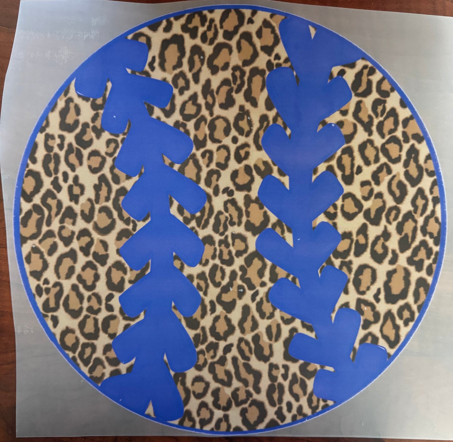 "Blue cheetah baseball"