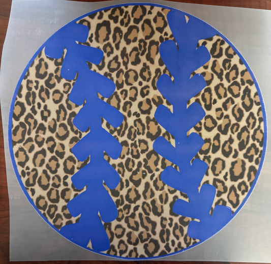 "Blue cheetah baseball"