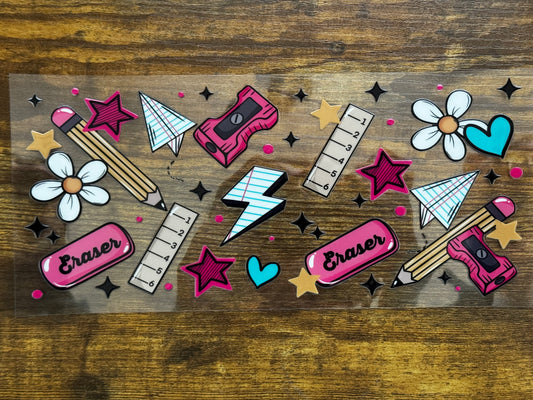 “Teach school supplies" Wrap #23