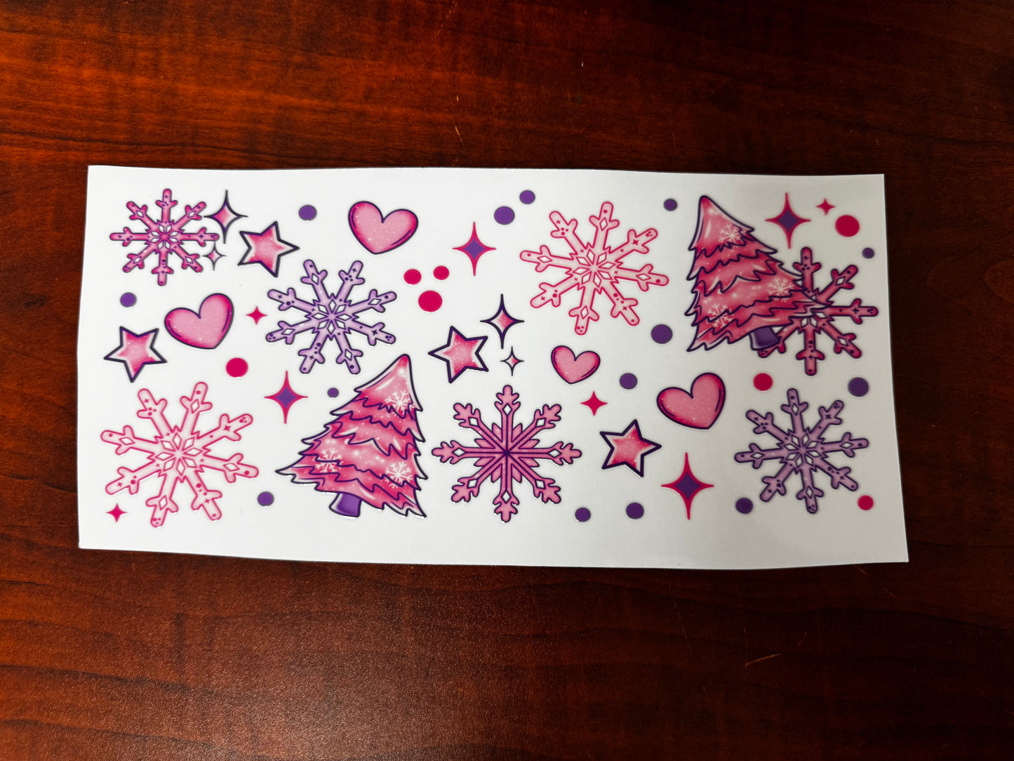 “Pink Girly Christmas” Wrap #373