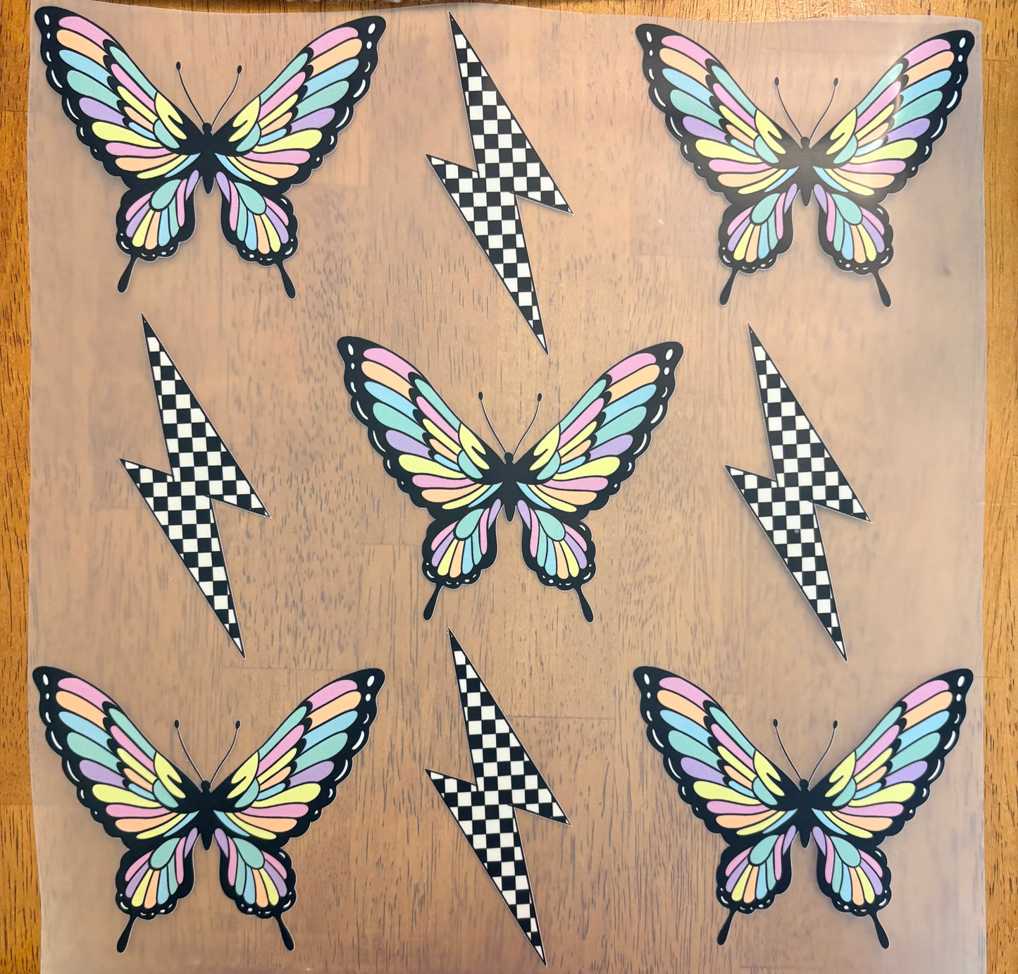 “Butterflies and lighting bolts”