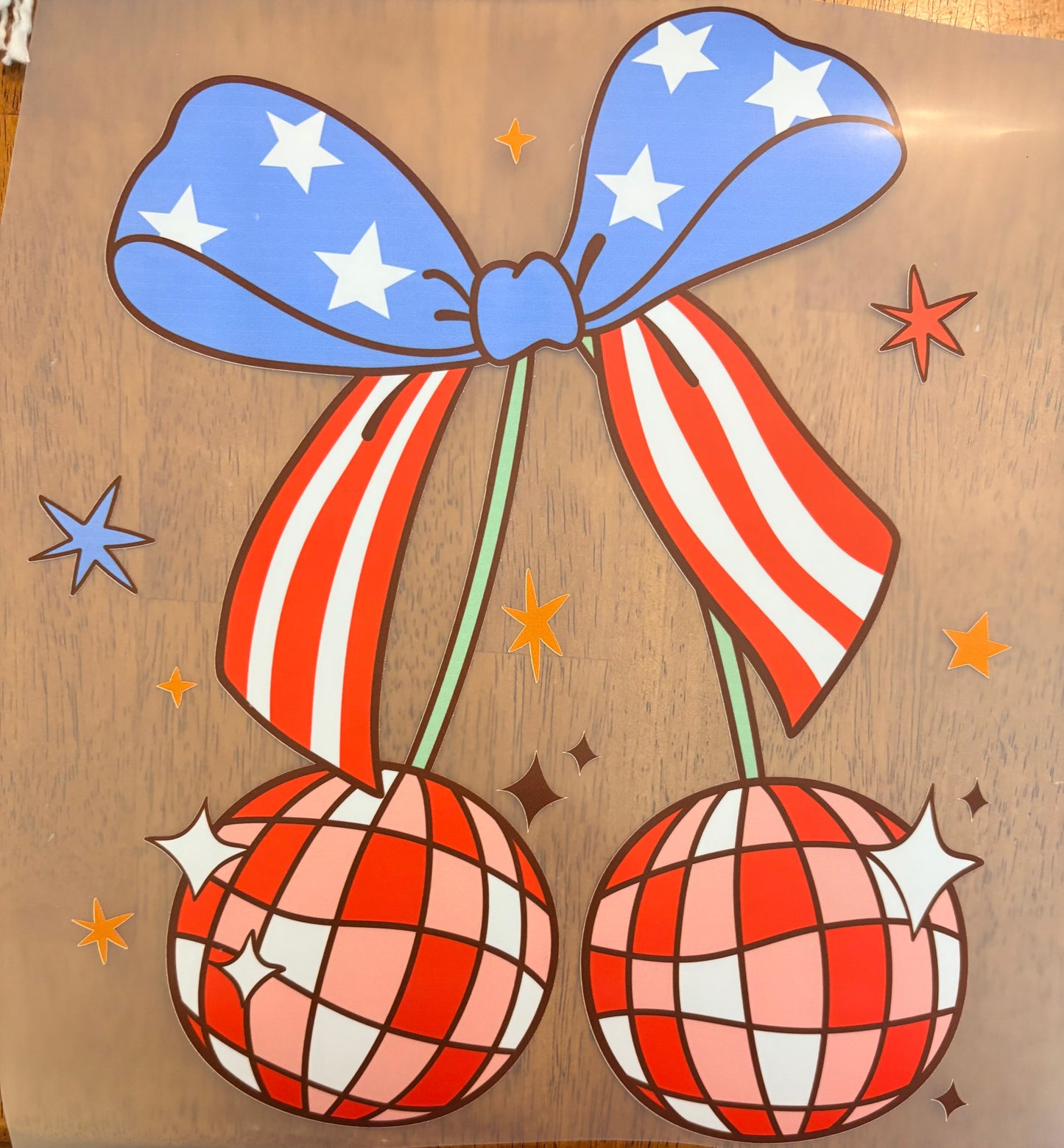 “Patriotic disco balls”