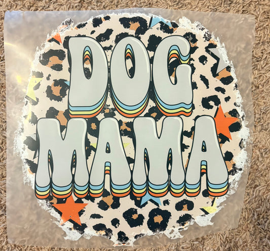 “Dog mama cheetah retro”