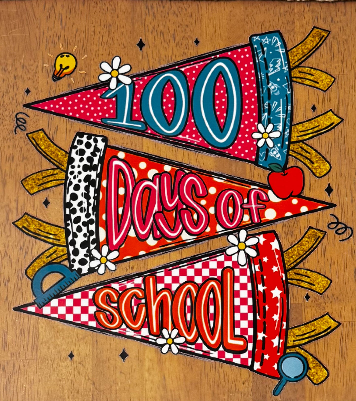 “100 days of school flags"