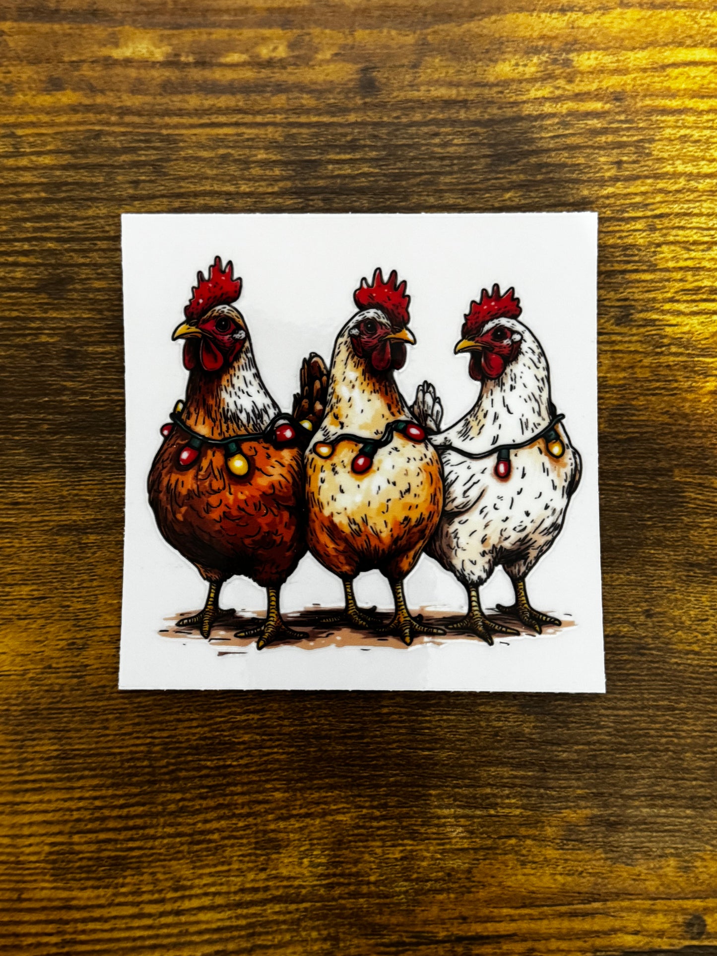 “Christmas chickens” Decal